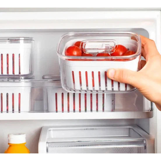 Organizador para refrigeradora c/ cesta Clear Fresh