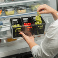 Organizador refrigeradora Clear Fresh c/cesta negro
