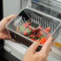 Organizador refrigeradora Clear Fresh c/cesta negro
