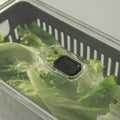 Organizador refrigeradora Clear Fresh c/cesta negro