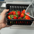 Organizador refrigeradora Clear Fresh c/cesta negro