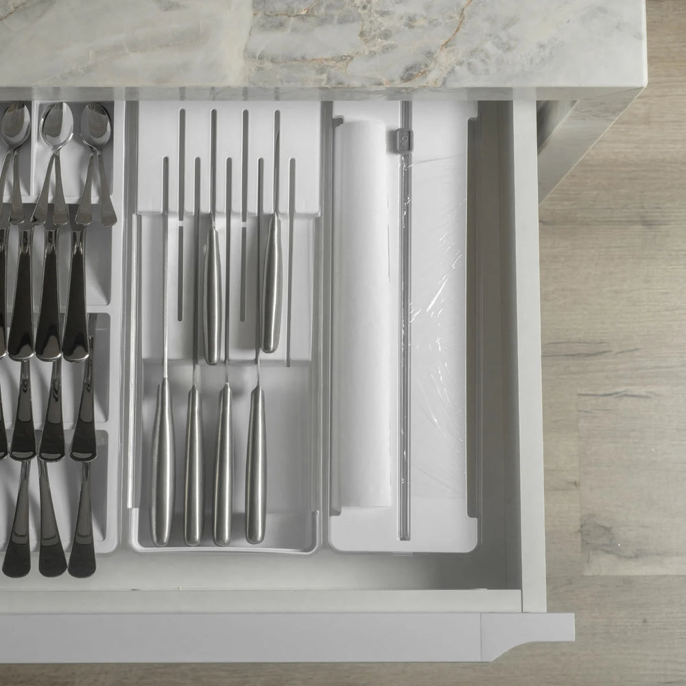 Organizador y cortador rollos doble Clear