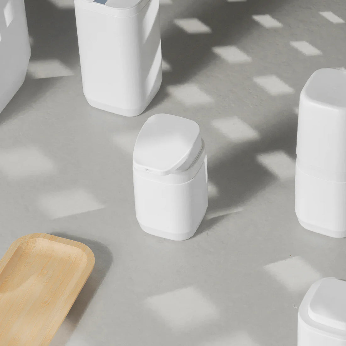 Dispensador de Jabón Líquido 380ml Aura Blanco - Diseño Minimalista