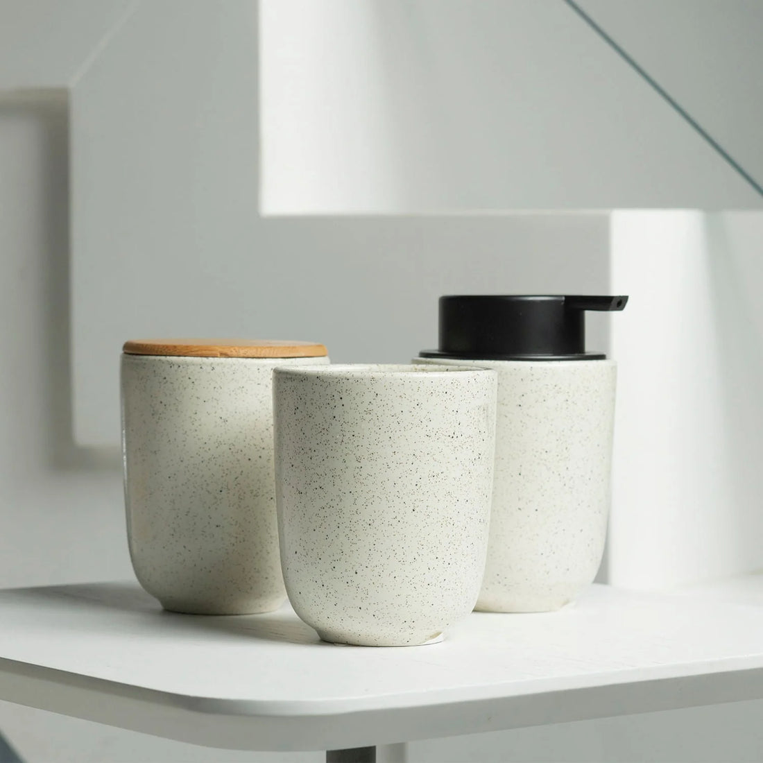 Porta algodón Osaka cerámico