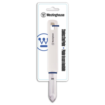 Pelador verduras acero inoxidable blanco - Mango Ergonómico y Corte Preciso