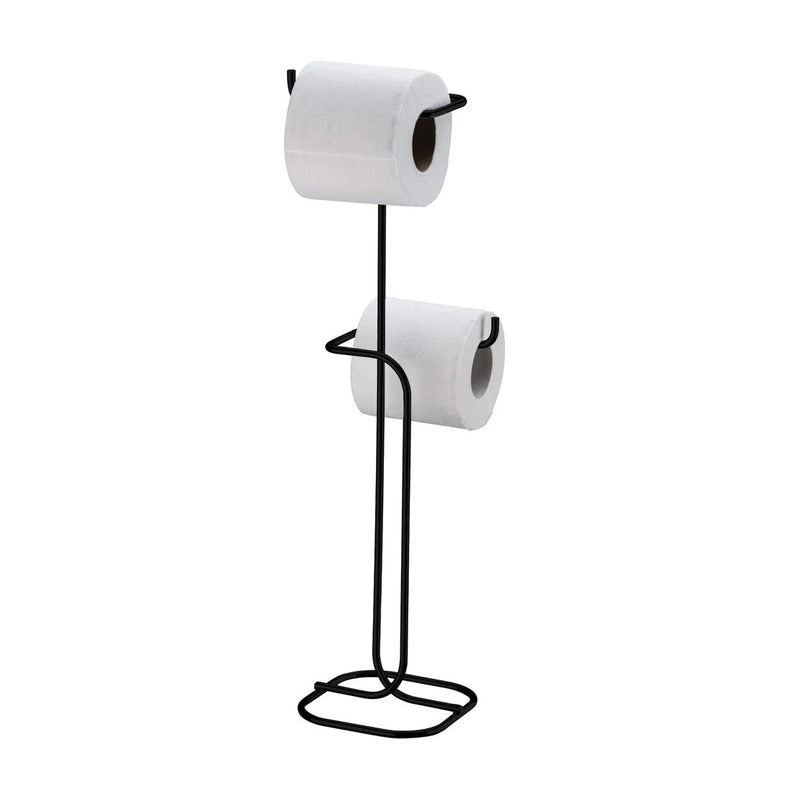 Porta papel higienico Superiore piso negro mate
