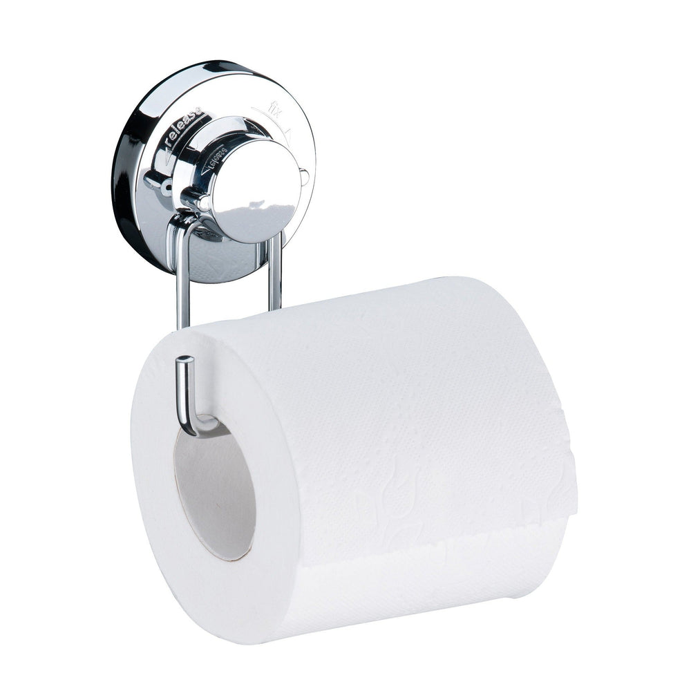 Porta papel higienico ventosa succión Praticita plateado