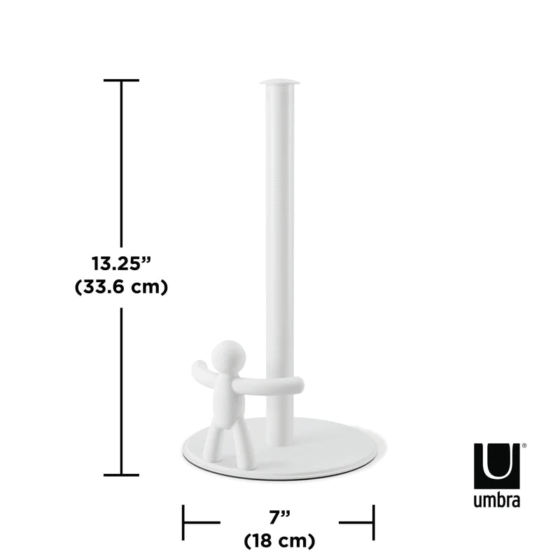 Porta papel toalla de cocina Buddy blanco
