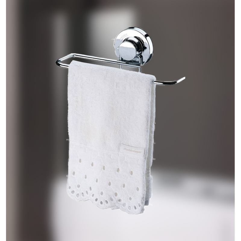Porta papel toalla ventosa succión Praticita plateado