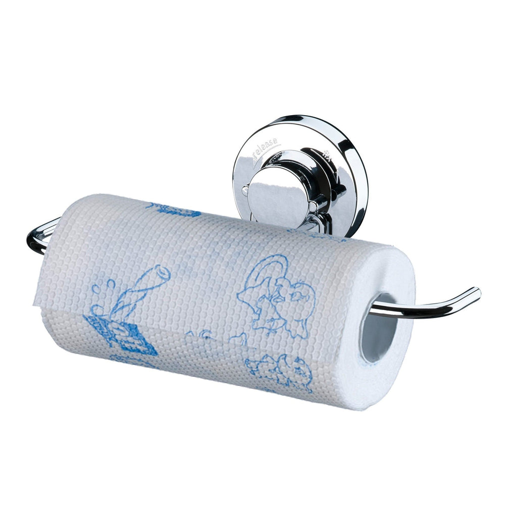 Porta papel toalla ventosa succión Praticita plateado
