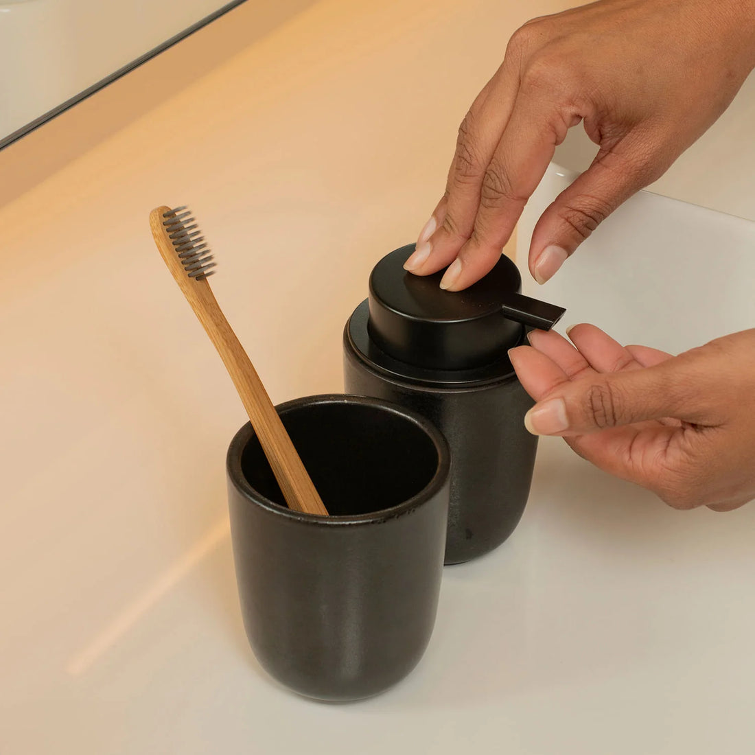 Dispensador jabón líquido Osaka cerámico
