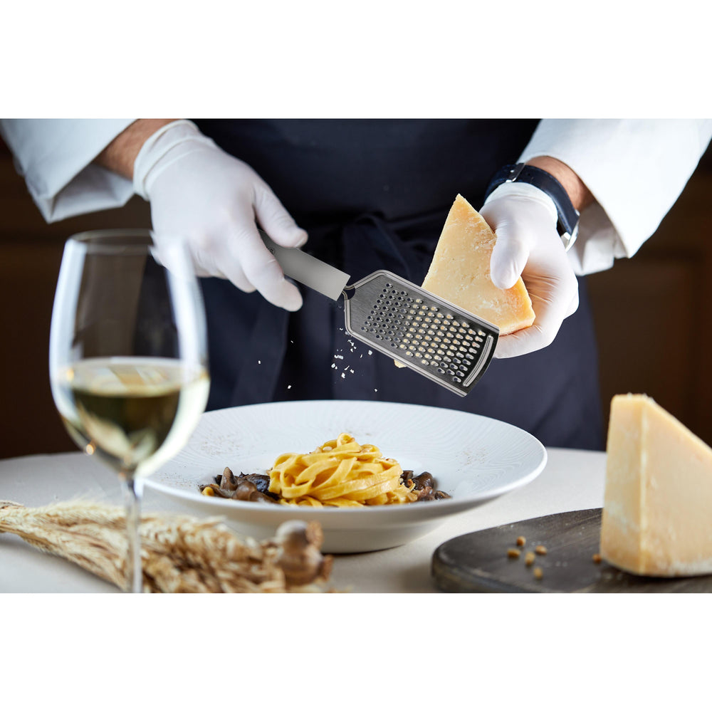 Rallador acero inoxidable blanco - Corte Fino y Mango Ergonómico