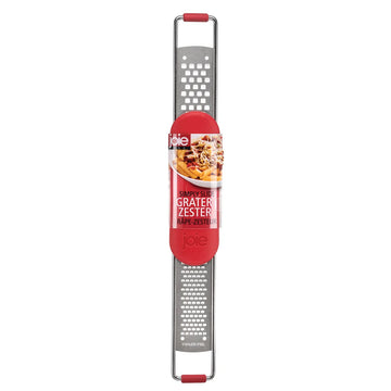 Rallador y Zesteador 2 en 1 con Mango Deslizante rojo