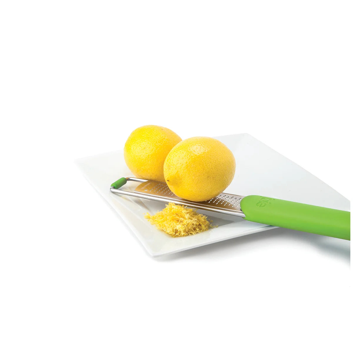 Rallador y Zesteador 2 en 1 con Mango Deslizante verde