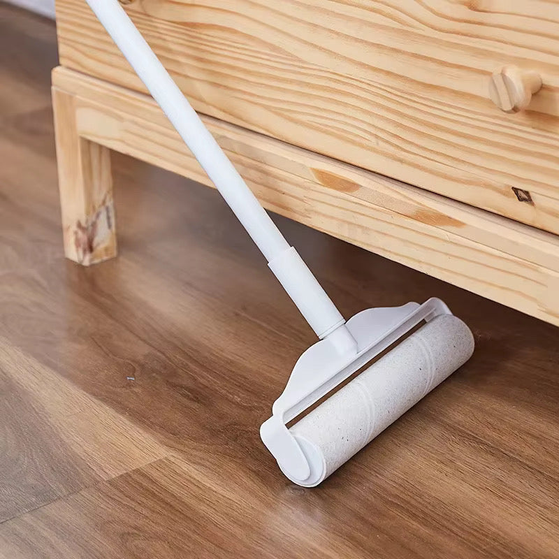 Roller XL Anti-Pelusa c/2 repuestos 100 hojas - Removedor de Pelos y Polvo para Piso, Sofá y Alfombra
