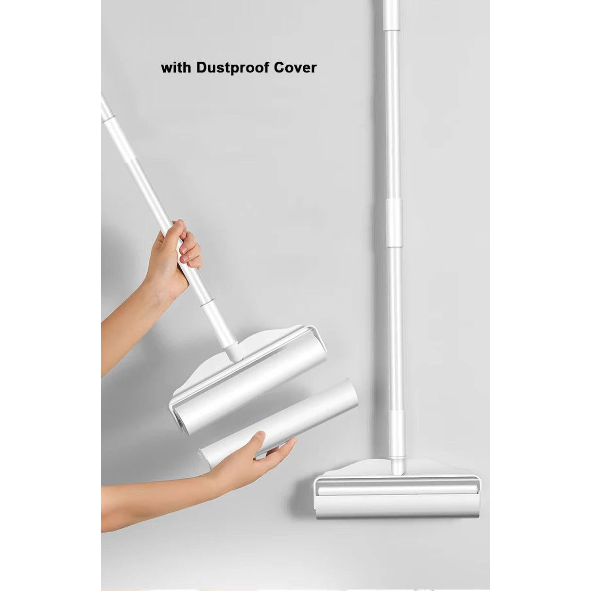 Roller XL Anti-Pelusa c/2 repuestos 100 hojas - Removedor de Pelos y Polvo para Piso, Sofá y Alfombra