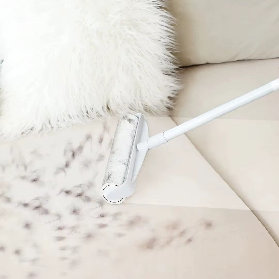 Roller XL Anti-Pelusa c/2 repuestos 100 hojas - Removedor de Pelos y Polvo para Piso, Sofá y Alfombra