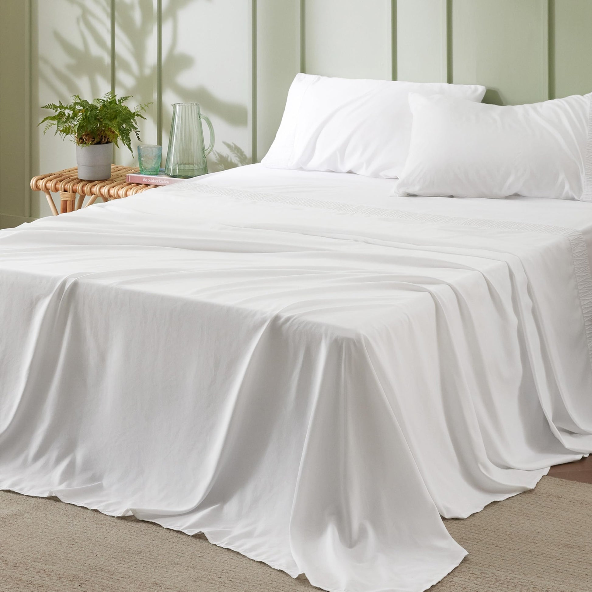 Sábanas Signature Collection (100% Algodón, 600 Hilos) - Blanco
