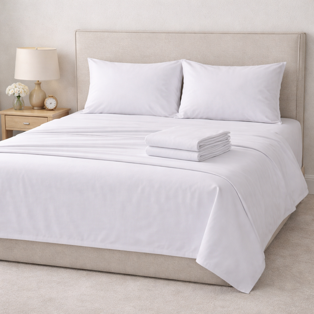 Sábanas Signature Collection (100% Algodón, 600 Hilos) - Blanco