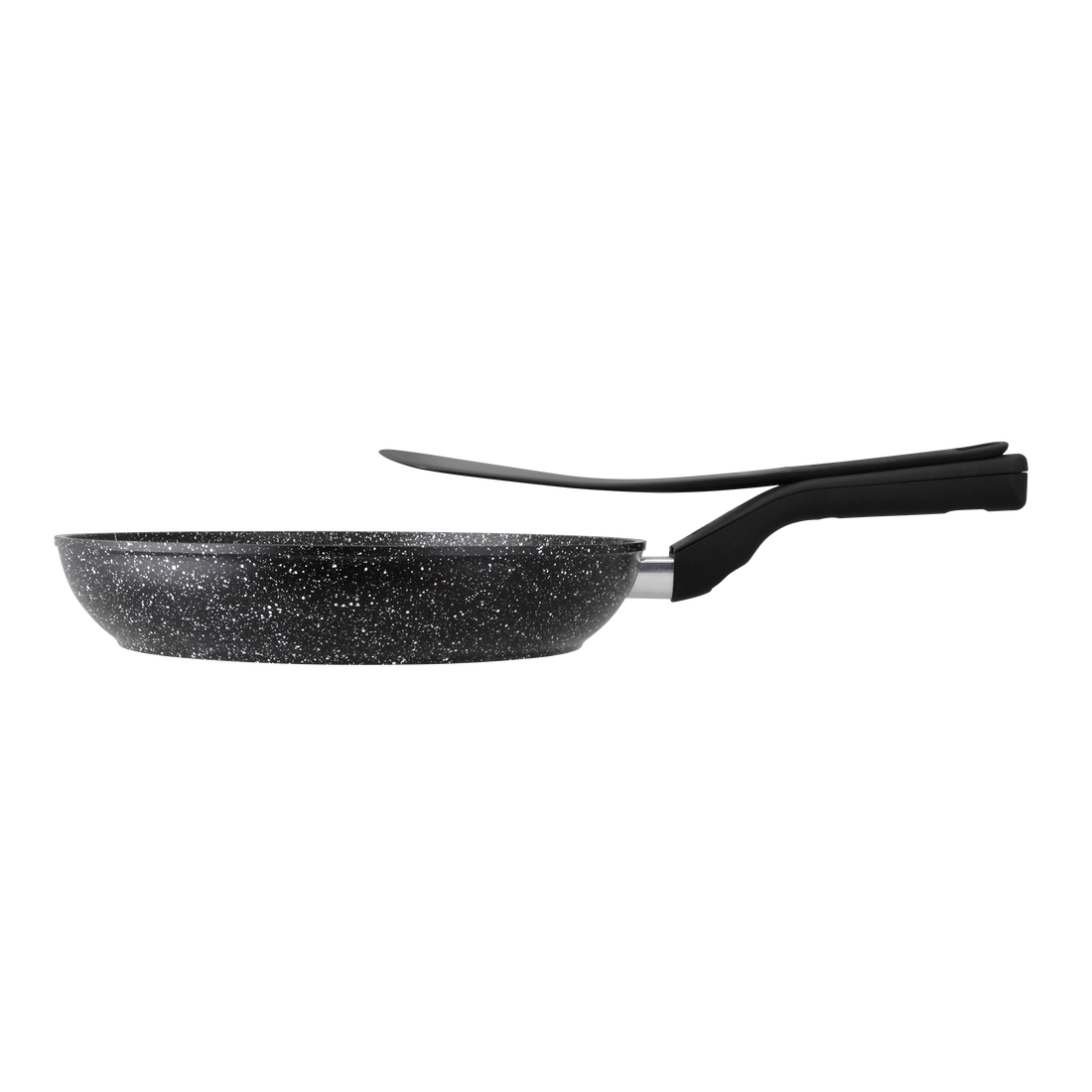 Sartén Antiadherente Black Marble 28cm con Espatula magnética – Inducción y Mango Cool-Touch