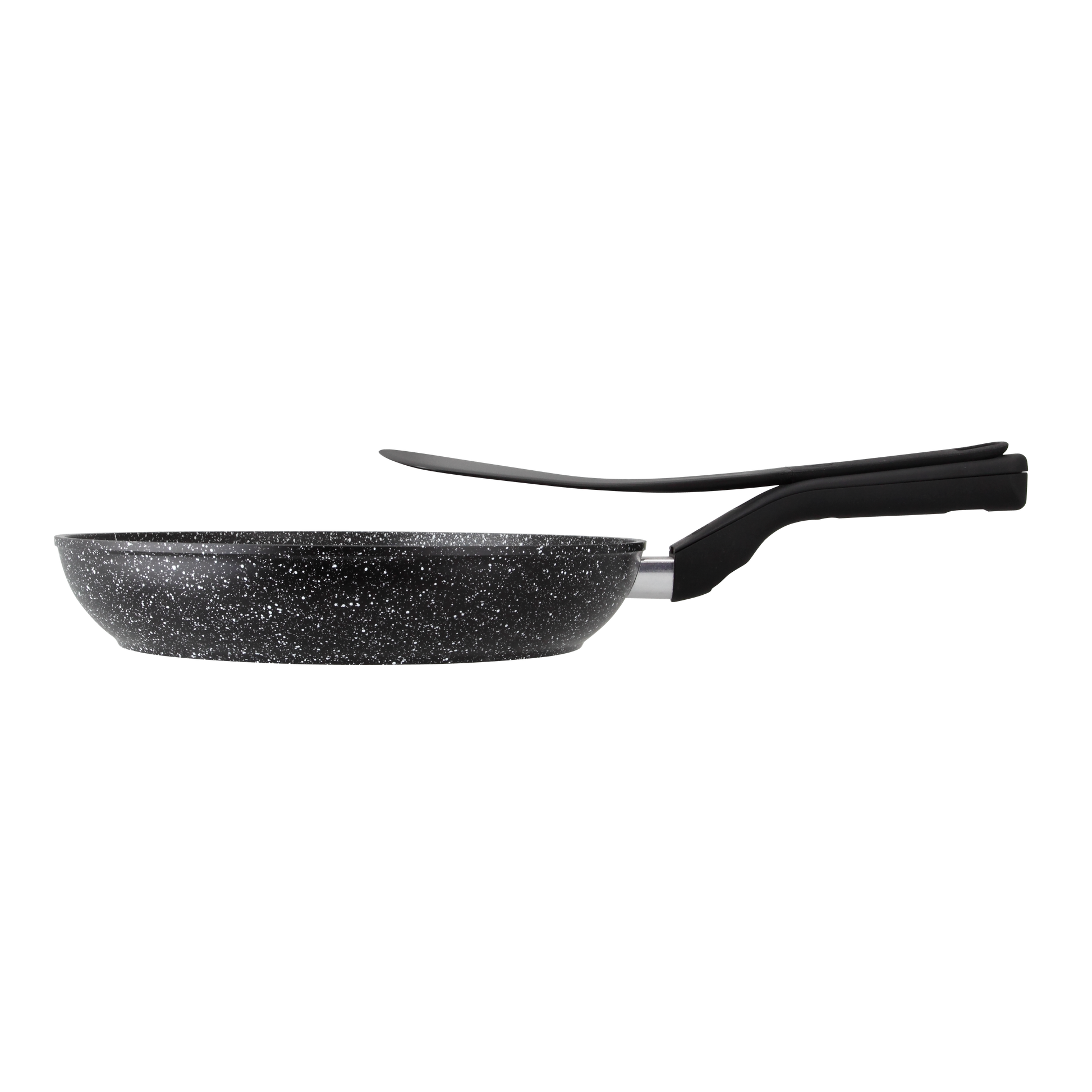 Sartén Antiadherente Black Marble 28cm con Espatula magnética – Inducción y Mango Cool-Touch