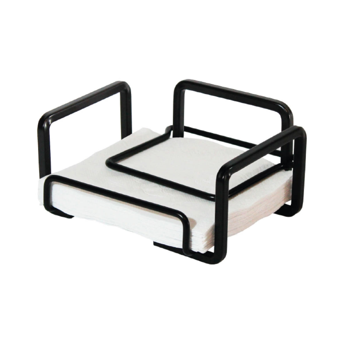 Servilletero Quadrata small negro mate