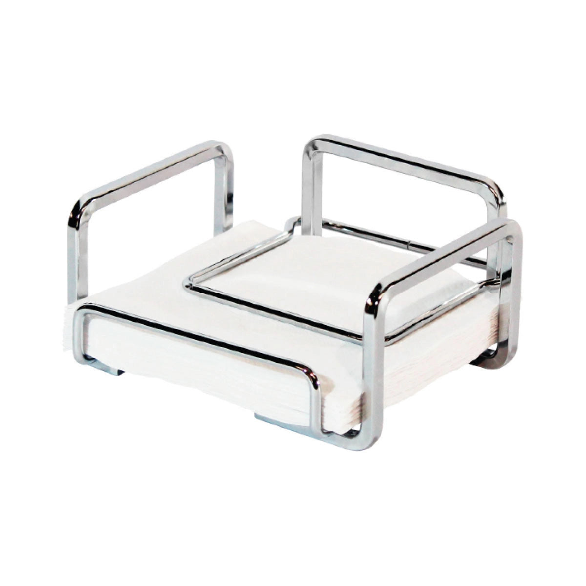 Servilletero Quadrata small plateado