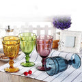 Set de 4 Copas Vintage Iceburg de Vidrio 574ml - Vidrio sólido y Colores Vintage para Brindar con Estilo