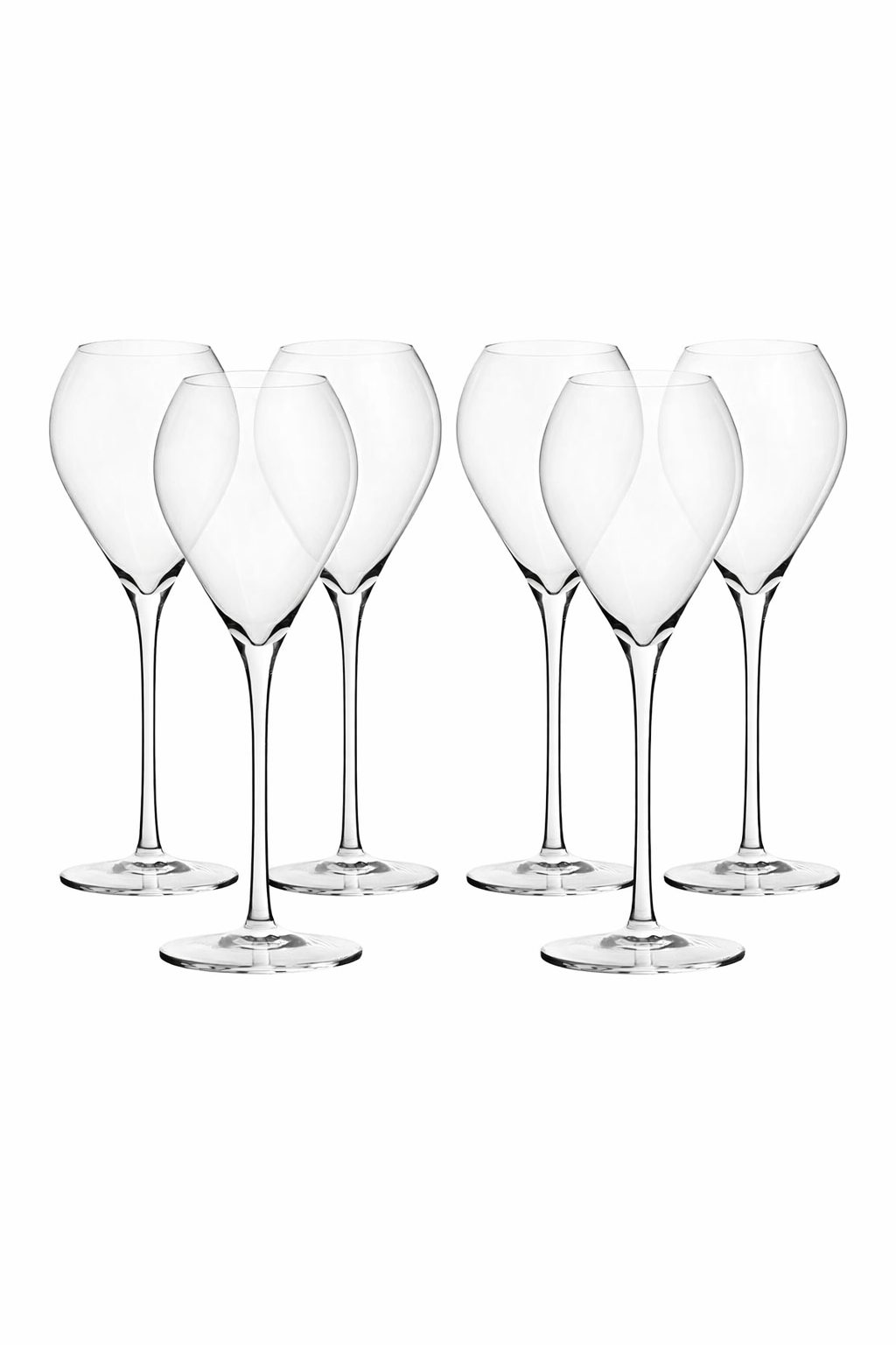 Set de 6 Copas Tulip Espumante Reserva Cristal Hechas a Mano 350ml