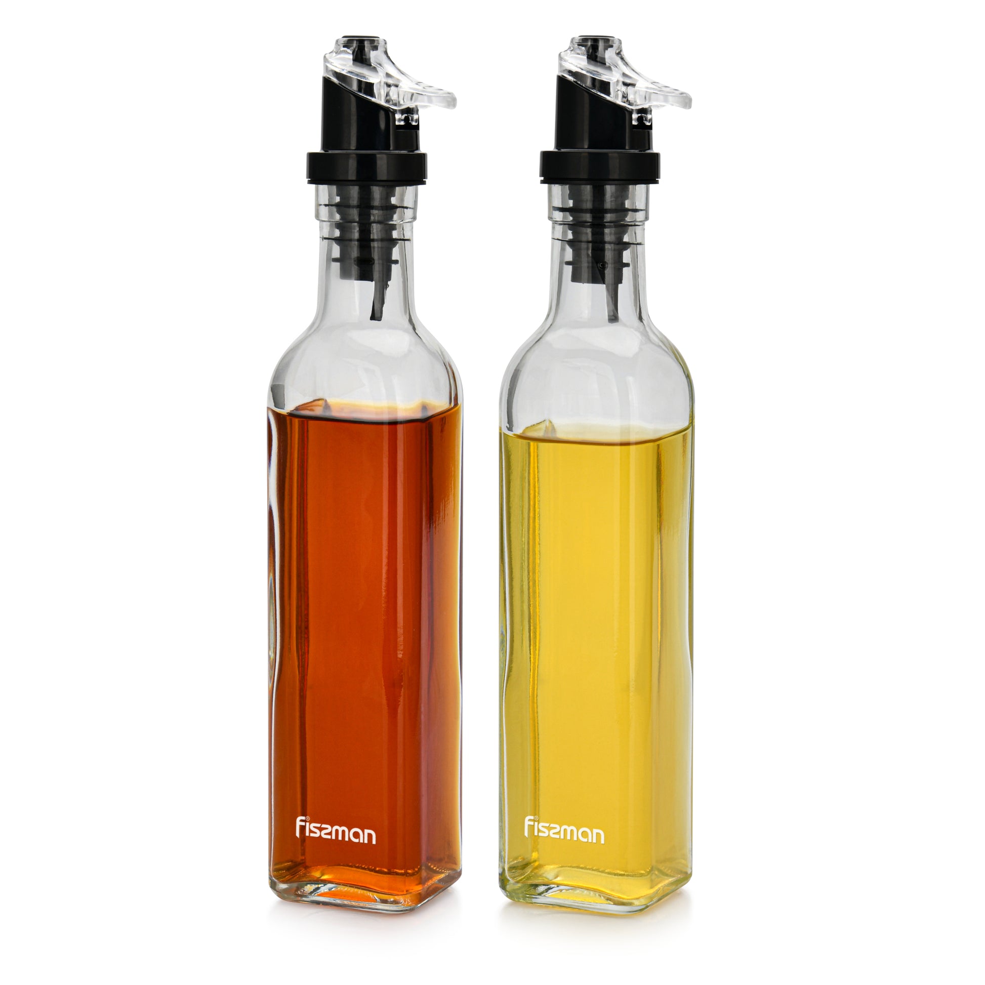 Set de Botellas para Aceite y Vinagre 2x250 ml – Vidrio Antigoteo con Dispensador Hermético