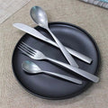Set de Cubiertos 16 Piezas de Acero Inoxidable 18/10 Plateado Mate