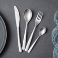 Set de Cubiertos 16 Piezas de Acero Inoxidable 18/10 Plateado Mate
