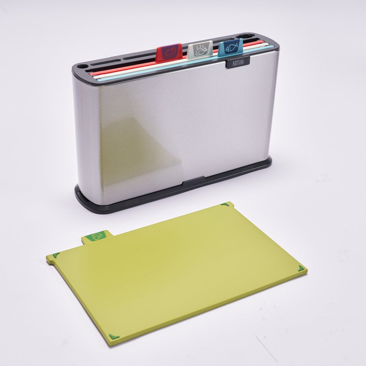 Set tablas de picar y porta cuchillos Index Plus – Organización Higiénica y Moderna - Colección Kala