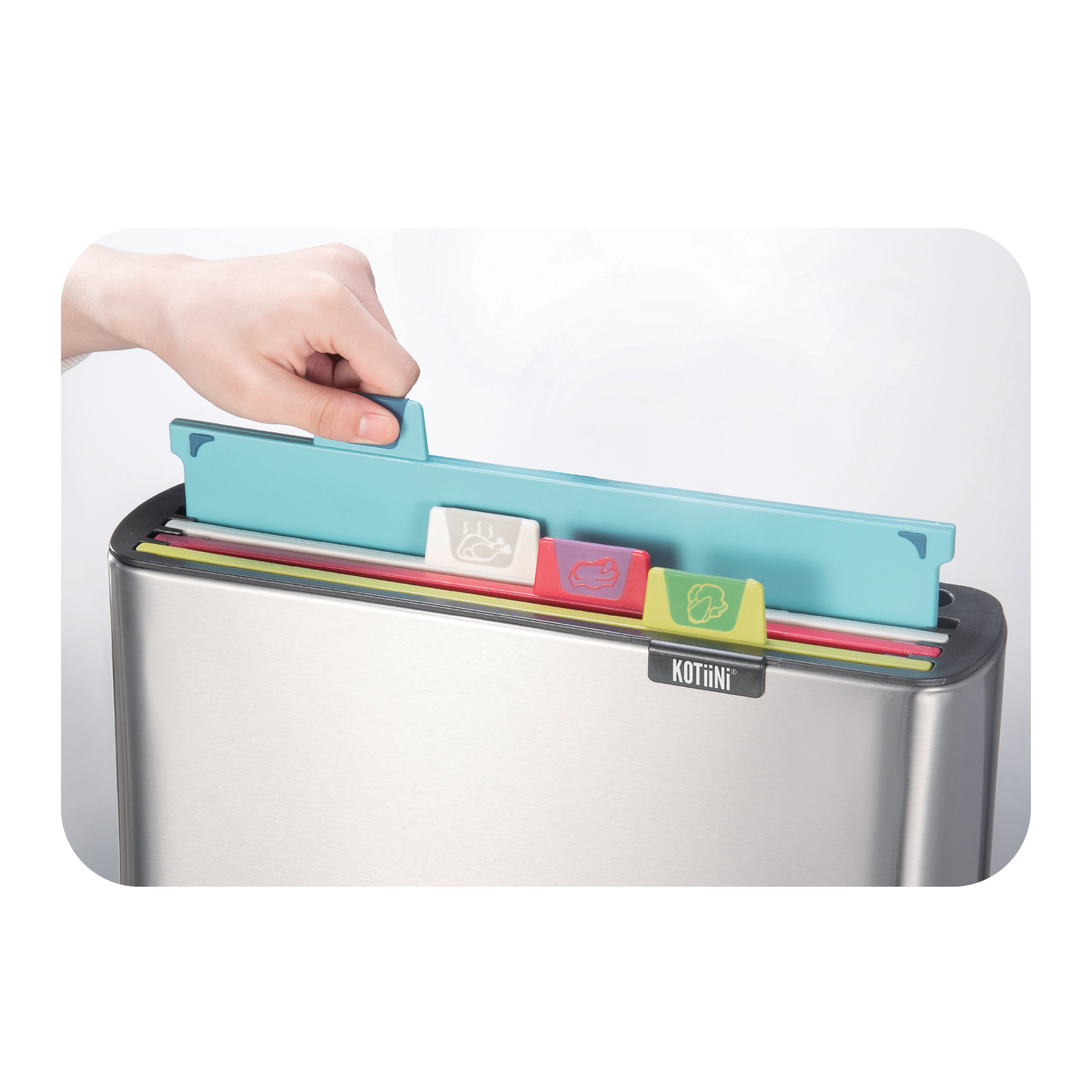 Set tablas de picar y porta cuchillos Index Plus – Organización Higiénica y Moderna - Colección Kala