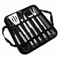 Set x 11 utensilios acero parrilla estuche