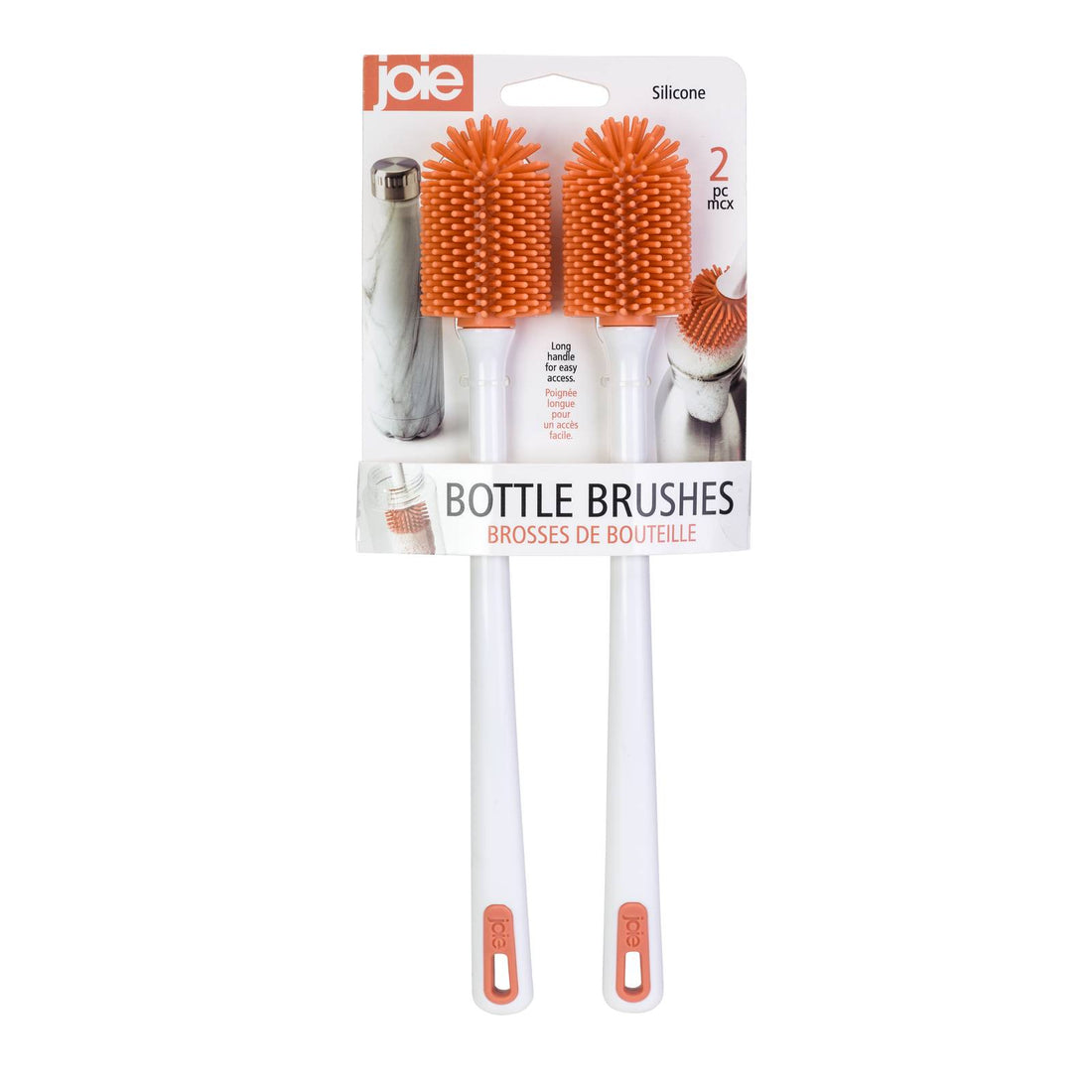 Set x 2 Cepillo botellas/vasos silicona sage Terracotta