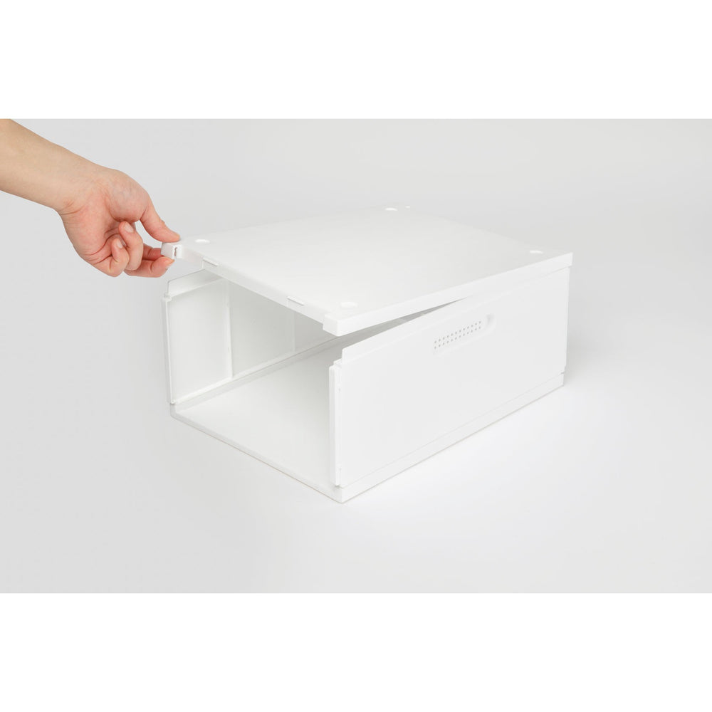 Set x 2 cajas organizadoras zapatos System blanco