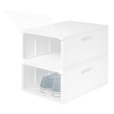 Set x cajas organizadoras zapatos System blanco