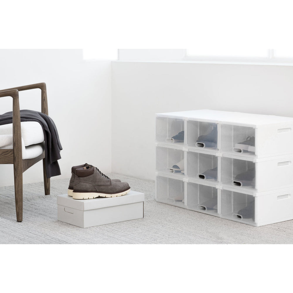 Set x 2 cajas organizadoras zapatos System blanco