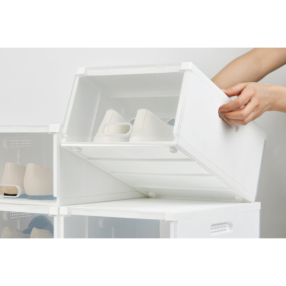 Set x 2 cajas organizadoras zapatos System blanco