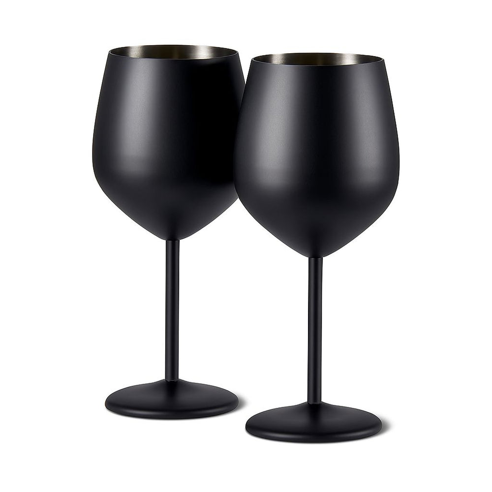 Set x 2 copas acero inoxidable negro mate 500 ml · Irrompibles