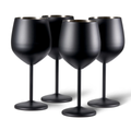 Set x 2 copas acero inoxidable negro mate 500ml - Irrompibles