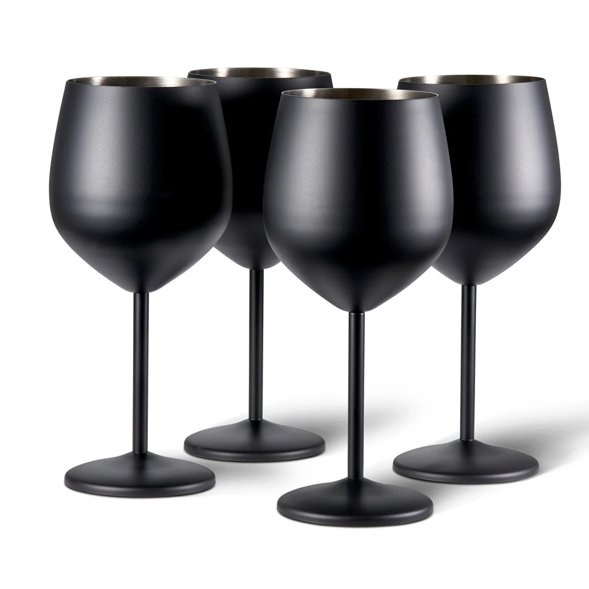 Set x 2 copas acero inoxidable negro mate 500ml - Irrompibles