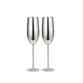 Set x 2 copas champagne acero inoxidable plateado mate 250ml