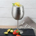 Set x 2 copas vino acero inoxidable plateado mate 500ml