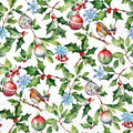 Set x 20 servilletas Christmas Holly cocktail de papel