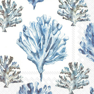 Set x 20 servilletas Coral white cocktail de papel