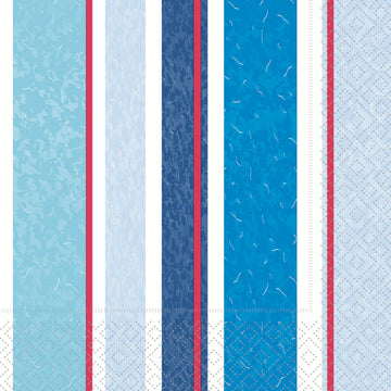 Set x 20 servilletas Marina Stripes cocktail de papel