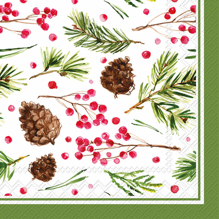 Set x 20 servilletas Pinecone cocktail de papel