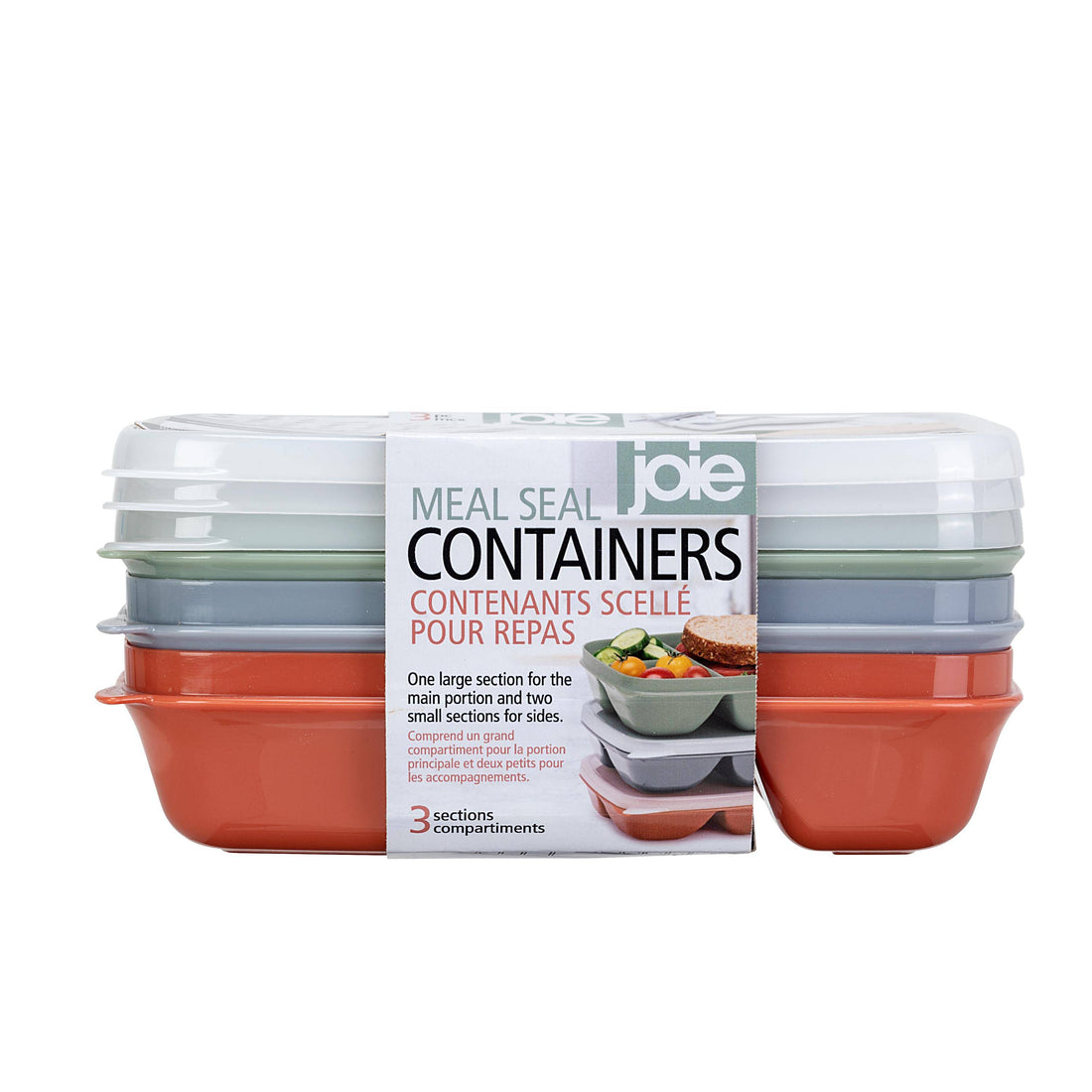 Set x 3 Contenedores alimentos terracotta